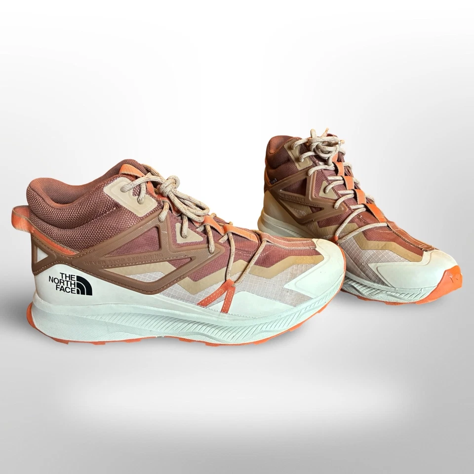The North Face Men’s Oxeye Mid Waterproof Boots - Size 12 - Tan / Orange - Image 1 of 4