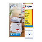 Avery Inkj Label 99.1x33.9mm 16 Per Sheet Wht Pack of 1600 J8162-100