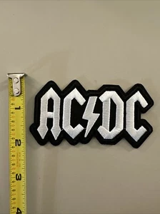 AC⚡️DC (Embroidered Iron on patch) Punk/Rock/Metal/Music/Art/ AC / DC - Picture 1 of 3