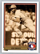 1992 Upper Deck Heroes of Baseball #H6 Lou Brock St. Louis Cardinals