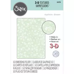 Sizzix Snowberry 3D Textured Impressions A5 Embossing Folder 1pc by Kath Breen - Foto 1 di 6