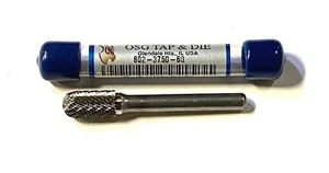OSG SC-3 9.5mm Carbide Burr Cylindrical Ball Nose Medium Tough Cut Burr USA Made - Picture 1 of 1