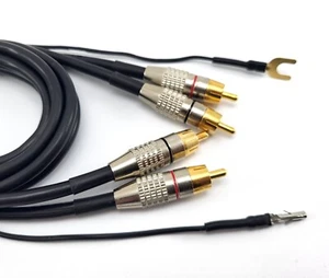 Technics SL-QB210 Cinch Kabel mit Masse Plattenspieler, Ersatz Cinch GND cable SL Q210 - Bild 1 von 14