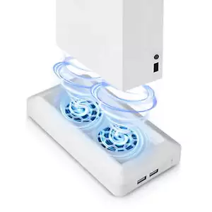 Vertical Cooling Fan Stand Fit for Xbox Series S Console 2 USB Ports - Picture 1 of 10