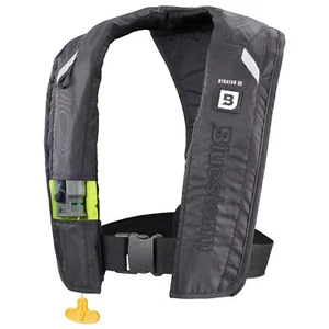Chaleco salvavidas inflable Bluestorm Stratus 35 aprobado por la USCG tipo 2 PFD, negro ápice - Imagen 1 de 2