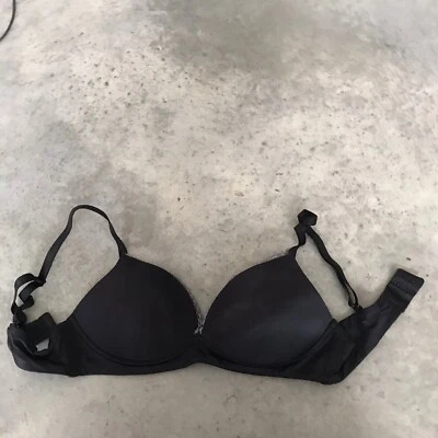 Warner’s Black Padded Lace Push Up Push-Up Bra Size 34C / 34 C - Image 1 of 4