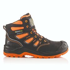 Buckler Safety Boot BVIZ2 - Hi Vis Waterproof Work Boots - Black / Orange