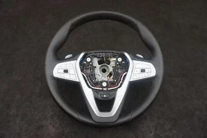 Front Driver Steering Wheel Black Leather 32306866466 BMW 740I G12 2020-22 *Note - Picture 1 of 15