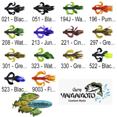 Gary Yamamoto KREATURE (5-07) Creature Soft Plastic Baits Any 14 Color Lures - Image 1 of 4