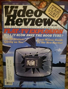 Video Review Magazine July 1983 Flat Tv Explosion Computer Games
