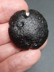 Hermoso disco Tektite Philippinite 17,78g / 3 cm Meteorite Impact Glass Bicol - Imagen 1 de 12