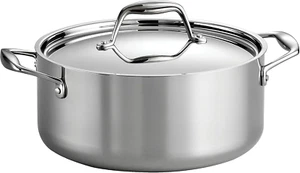 80116/025DS Gourmet Stainless Steel Induction-Ready Tri-Ply Clad Covered Dutch O - Picture 1 of 12