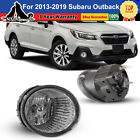 for 2013-2019 Subaru Outback Fog Lights Clear Lens Driving Bumper Lamp Pair L&R