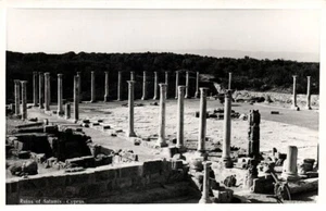 Postal Chipre, FAMAGUSTA, Ruinas de Salamina (1950) H.C. Pantelides RPPC - Imagen 1 de 2