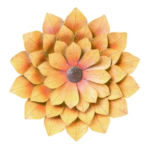 Large Outdoor Metal Sunflower Fall Autumn Wall Art Decor 18.25" - Picture 1 of 3