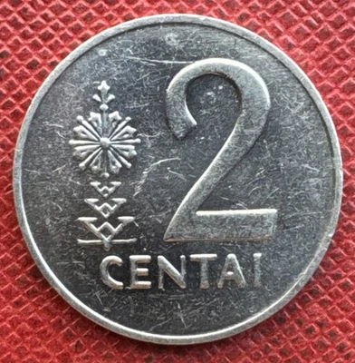 Lithuania 1991 Aluminum 2 Centai. KM# 86 - Image 1 of 2