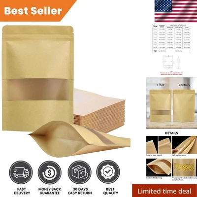 Bolsas con cremallera resellables de 100 piezas de 5,5" x 7,9" - ideales para alimentos y manualidades Foto 1 de 4