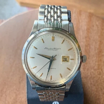 IWC Schaffhausen Cal.8531 Date 21 Jewels Automatic Gold index Antique Watch - Image 1 of 4