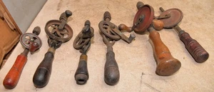 6 hand drill Goodell Pratt Millers Falls Thor & more collectible vintage tool - Picture 1 of 10