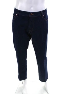 PT05 Mens Jazz Regular Fit Pleated Slim Leg Jeans Dark Blue Size 38 - Bild 1 von 6