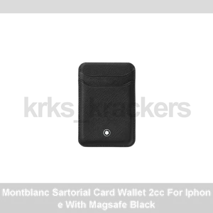 Montblanc Sartorial Card Wallet 2cc For Iphone With Magsafe Black - Picture 1 of 2