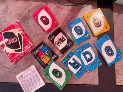 Vintage UNO Card Game 1981 Complete Deck 108 Cards Original Box - Image 1 of 4