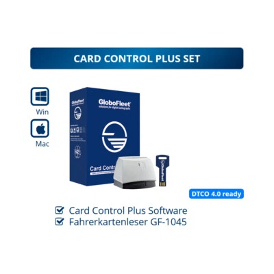 GloboFleet Card Control Plus Set LKW Bus Fahrerkarte auslesen Verstoßauswertung - Bild 1 von 4