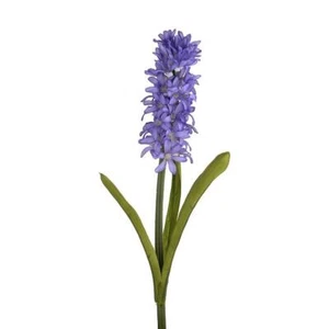 Hyacinth Stem Blue 43cm Artificial Flowers Pack x3 Stems - Picture 1 of 1