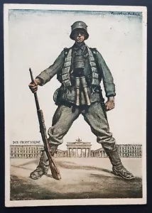 German Original WW1 WW2 1932 Postcard Wehrmacht Veterens Very Rare - Picture 1 of 2