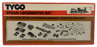 SCARCE UNUSUED TYCO HO WHITE METAL STEAM LOCOMOTIVE KIT 4-4-0 GENERAL & TENDER - Image 1 of 4