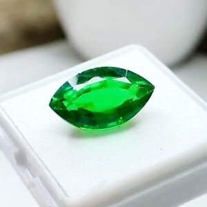 VVS+ Clarity Natural Tanzanian Green Garnet Marquise 10.3 Ct Certified Ring Size