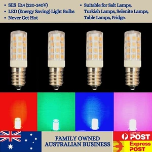 Coloured LED Light Bulbs for Lamps (Salt Lamps, Selenite Lamps -SES E14,220V 3W - Picture 1 of 7