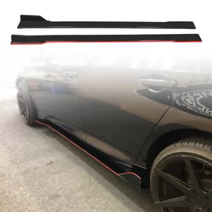 For Honda Accord 2018-2021 Gloss Red Bottom Line Extension Side Skirt body kit - Foto 1 di 10