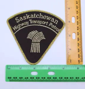 NUOVO Saskatchewan Highway Transport Patrol Patch Uniforme Ricamato Canada - Foto 1 di 4