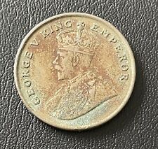 British India Calcutta KGV 1919, 8 Anna Coin 