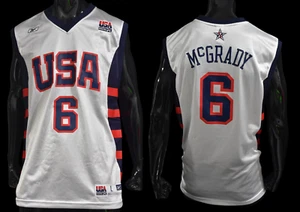 Reebok Team USA Basketball Jersey Tracy McGrady #6 (SIZE L Mens) - Picture 1 of 13