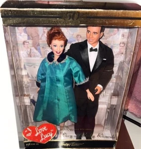 Muñecas Barbie & Ken como Lucy & Ricky Ricardo I Love Lucy "Lucy is Enceinte"-selladas - Imagen 1 de 5