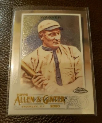 2020 Topps Chrome Allen Ginter #116 Honus Wagner Base Card Pittsburgh Pirates  - Image 1 of 2