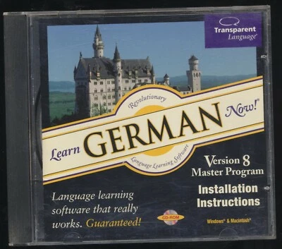 Learn German Now Version 8 Windows PC CD-ROM Computer Software Program - Image 1 of 3