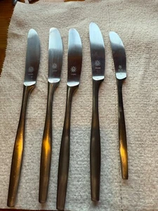 5 VINTAGE Dansk Designs ODIN IHQ DUCK STAMP Germany Stainless Steel KNIVES - Picture 1 of 5