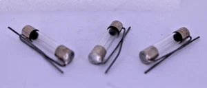 NEW LOT of 3  -  Vintage Fuses BUSS pigtail 1 Amp  250V Fuse  - # GJV-1 - Picture 1 of 3