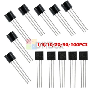 1-100PCS DS18B20 TO-92 Temperature Sensor Dallas Thermometer Temperature Sensor - Picture 1 of 8