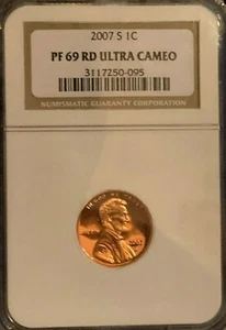 2007 S 1c NGC PF69 RD Ultra Cameo Lincoln Cent Proof - Picture 1 of 1