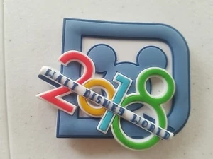 Neu Walt Disney World 2018 WDW Symbol Kühlschrank weicher Magnet - Bild 1 von 2
