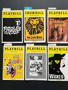 Lot of (6 )Theater Playbills - Broadway Musical Memorabilia, (2005) VGC w/Ticket - Picture 1 of 13