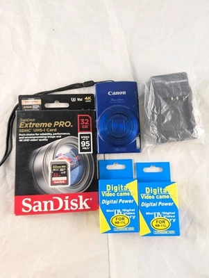 Cámara digital Canon PowerShot ELPH 170 IS / IXUS 170 20,0 MP - azul con extras Foto 1 de 4