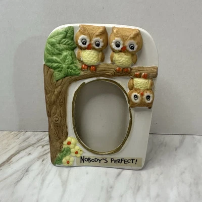 Marco de fotos de búho de cerámica 3D de colección Foto 1 de 4