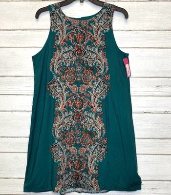 Vestido para mujer Xhilaration verde azulado talla grande L nuevo con etiquetas Foto 1 de 4