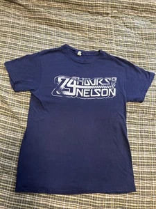 Camisa de carreras de motocicletas RARA de colección 1980 puntada única 24 horas de Nelson Ledges - Imagen 1 de 8