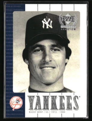 Bucky Dent 2000 Upper Deck Yankees Legends #25 Baseball Card - Image 1 of 2